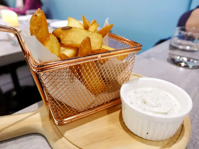 炸薯角配黑松露醬