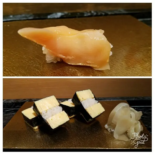 貝類壽司、甜蛋壽司