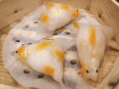 鮮蝦金魚餃
