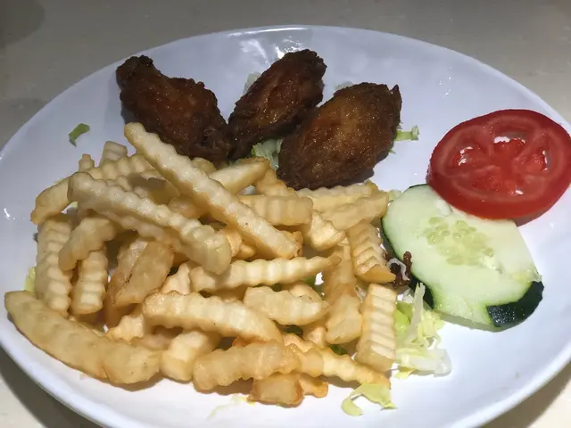 炸雞翼薯條