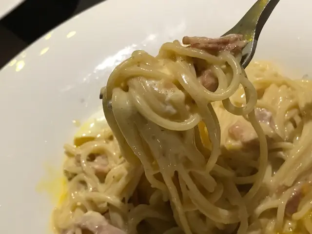 溫泉蛋卡邦尼煙肉意粉