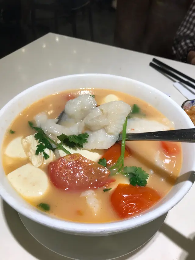 蕃茄豆腐魚片湯