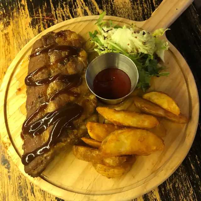 燒烤醬焗豬肋骨半份