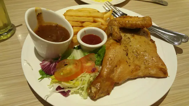 雞肉嫩滑多汁, 薯條太乾