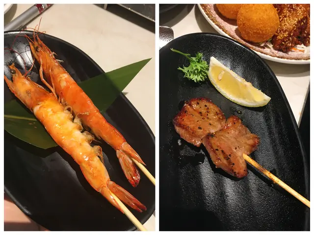 鹽燒海蝦、鹽燒牛舌