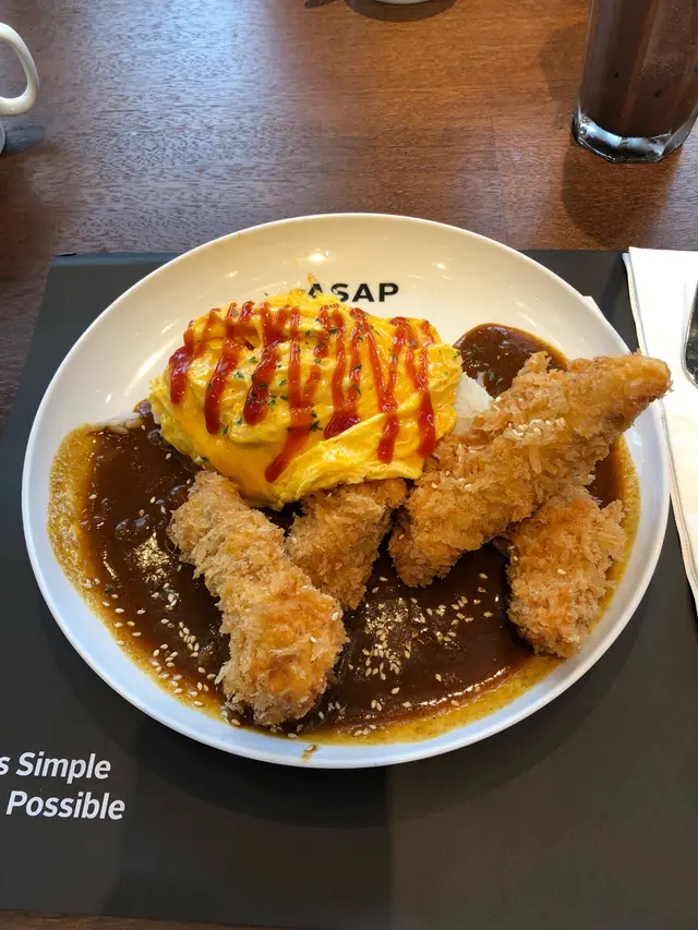 咖哩吉列豚肉滑蛋蓋飯