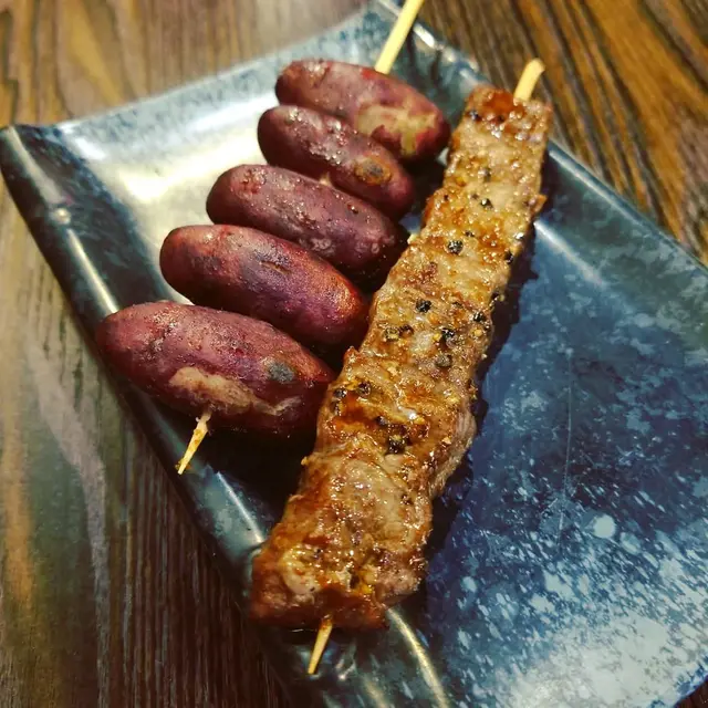 燒極品一口和牛粒,一口甜薯