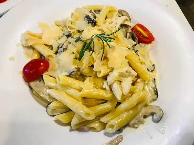 磨菇烤雞長通粉