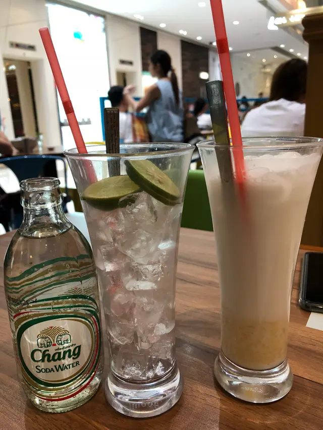 青檸梳打&椰汁綠豆冰