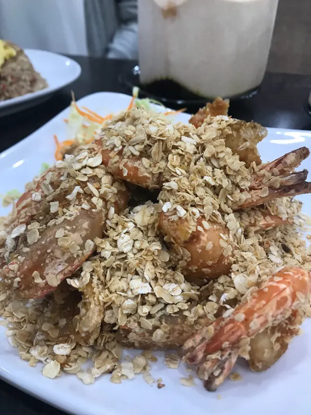 秘製炒大蝦(麥皮)