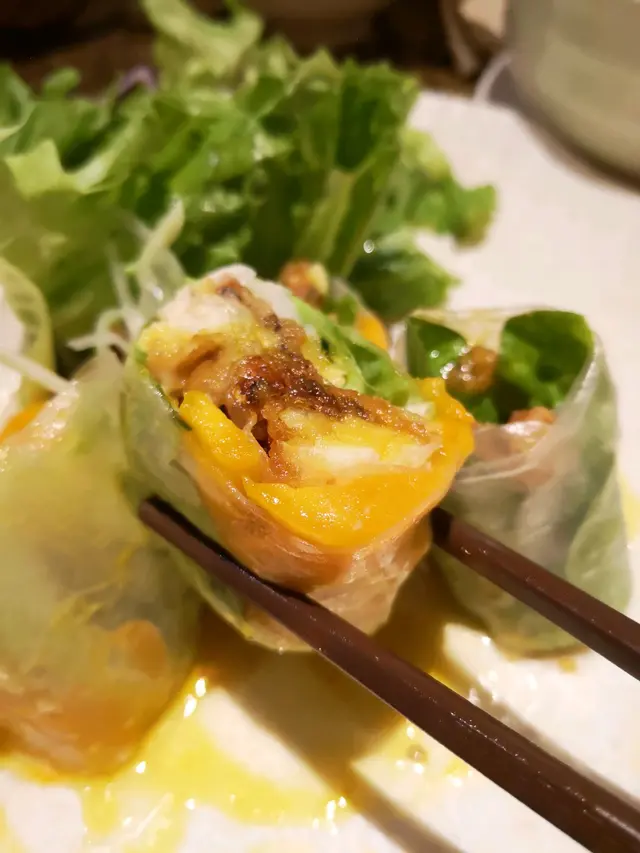 芒果軟殼蟹米紙卷