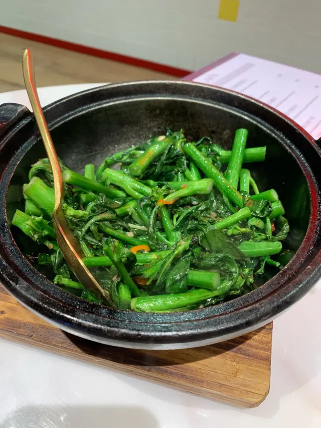 馬拉盞生啫芥蘭煲