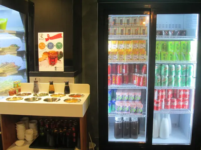 飲品區和醬料區