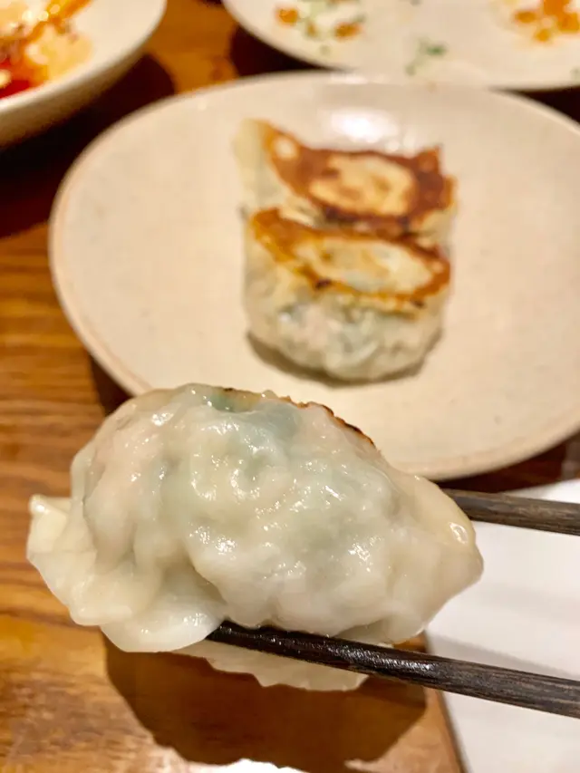 煎韭菜餃子