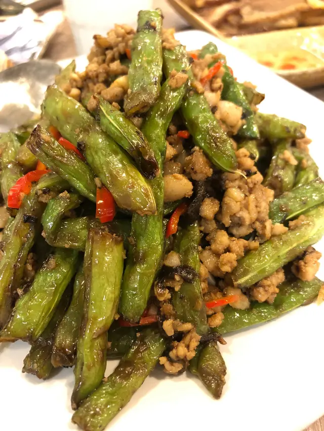 欖菜肉鬆四季豆