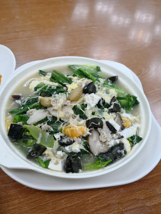 金銀蛋浸油麥菜
