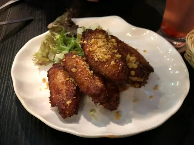 新鮮炸起，非常好食👏但要攤耐少少先好食，很熱氣