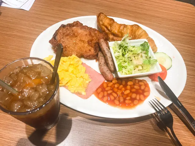 厚豬扒美式早餐