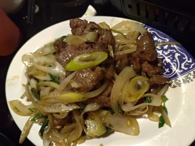 有機香葉炒牛柳