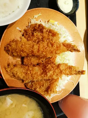 吉列炸虾猪扒定食
