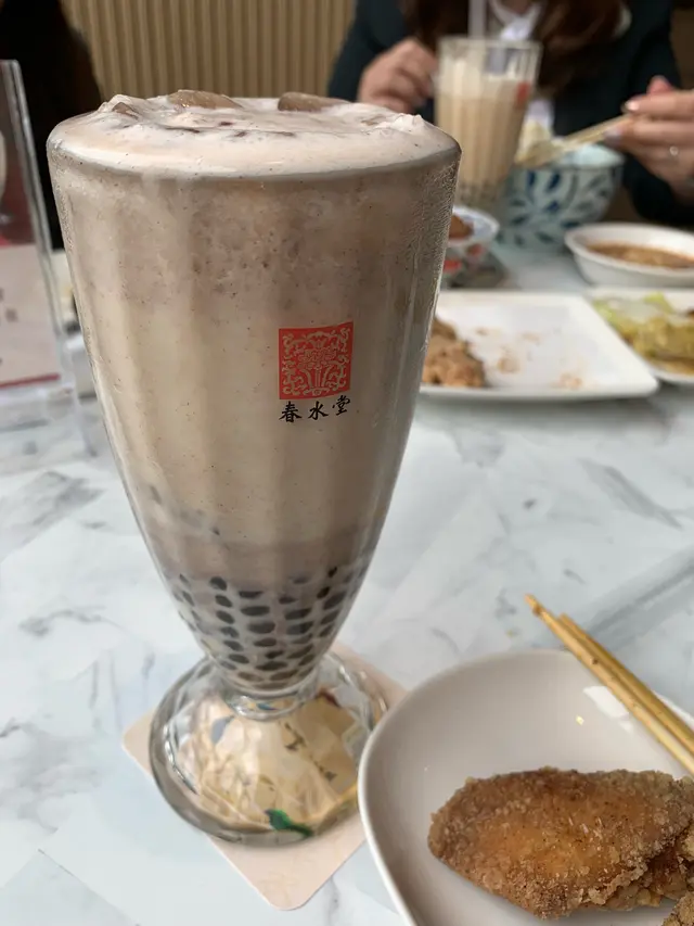 珍珠紅豆鮮奶茶