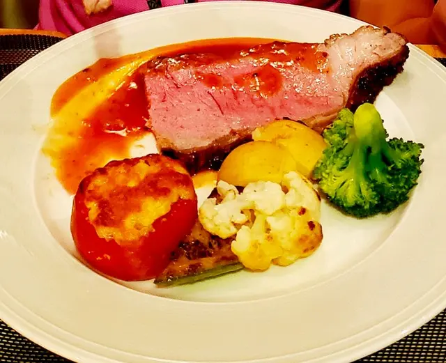 grilled-roasted US prime sirloin steak