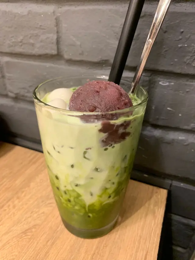 抹茶紅豆白玉拿鐵
