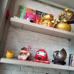 店內有不少日式的擺設。