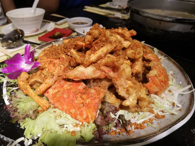 椒鹽龍蝦.象拔蚌,魚頭頭尾尾