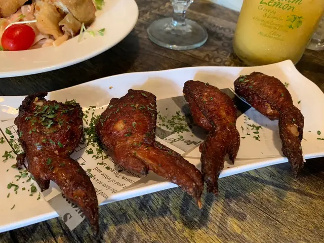 忌廉芝士蘑菇釀雞翼