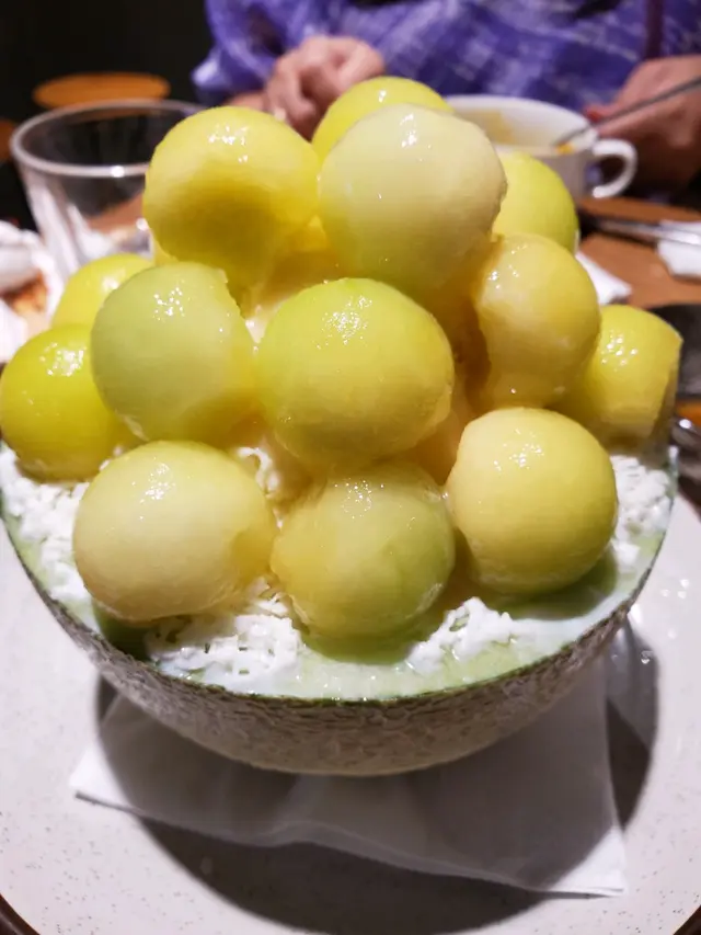 蜜瓜北诲道牛乳沙冰