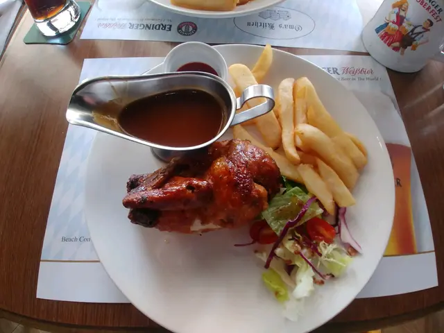 德式烤雞配薯條沙律