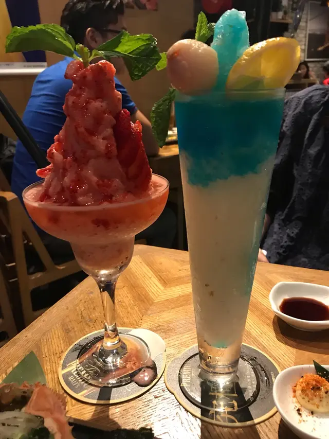 Strawberry  yakult  cocktail