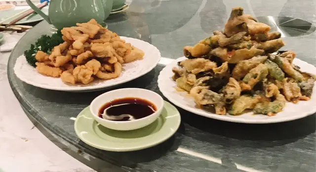 金沙涼瓜魚皮