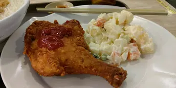 炸鸡脾下午茶
