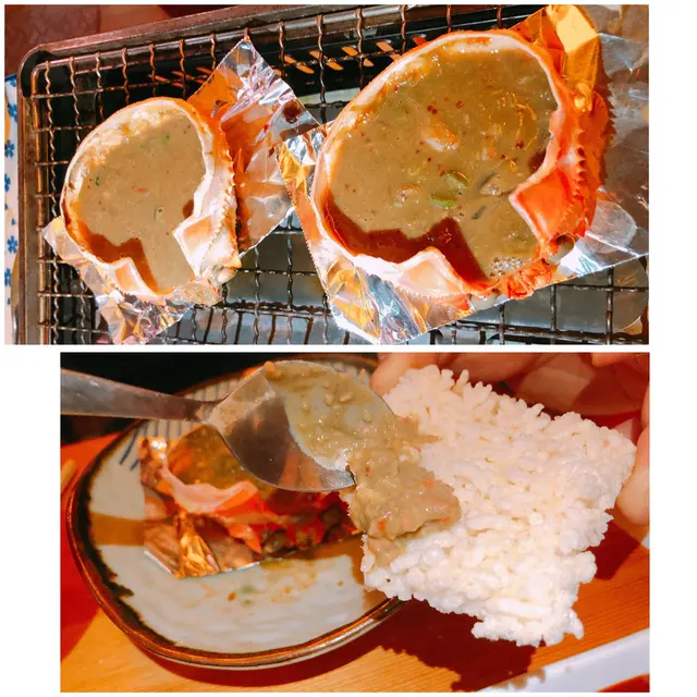 人氣蟹味噌甲羅燒