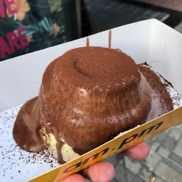 黑朱古力流心布丁梳乎里