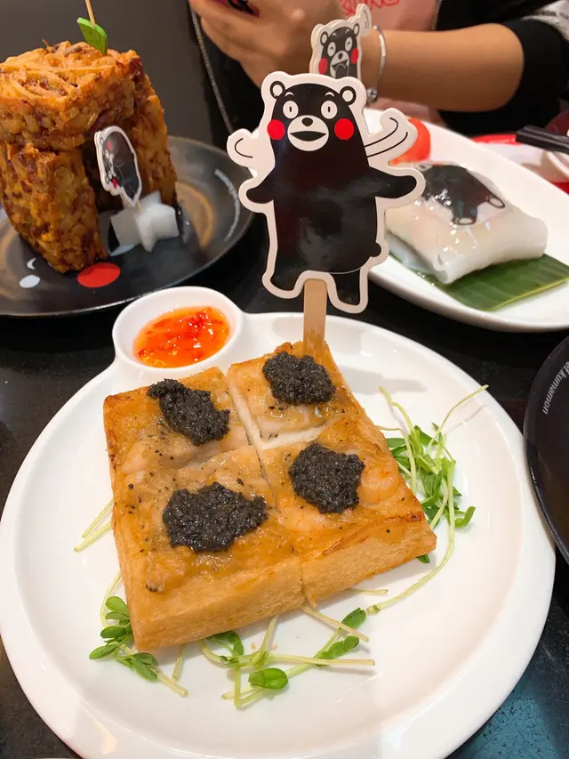 黑松露蝦多士