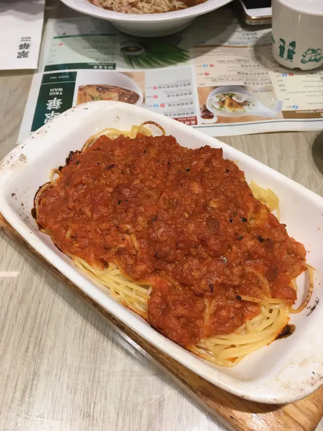 新豬肉芝味焗意粉