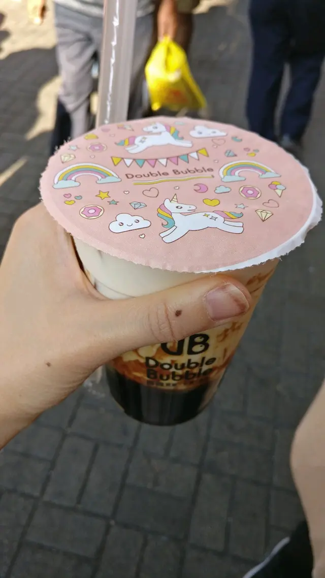 黑糖珍珠還是暖暖的~即製的感覺真好~