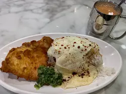 蔥油豬扒蛋飯