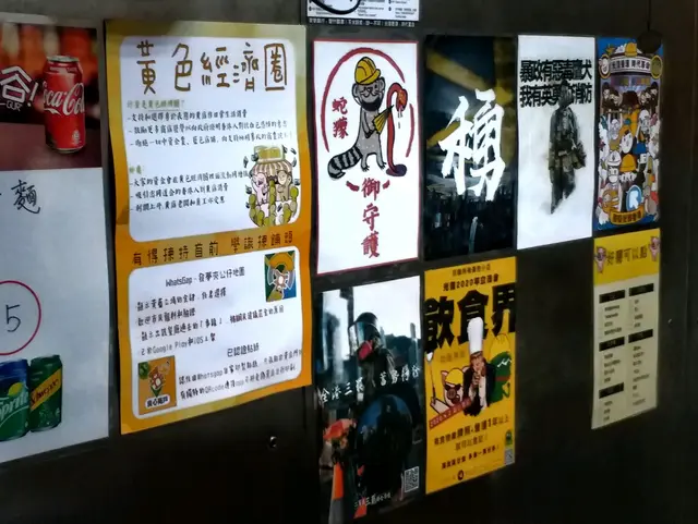 店內貼了反送中文宣，保證夠黃。