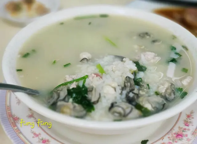 方魚肉碎蠔仔粥
