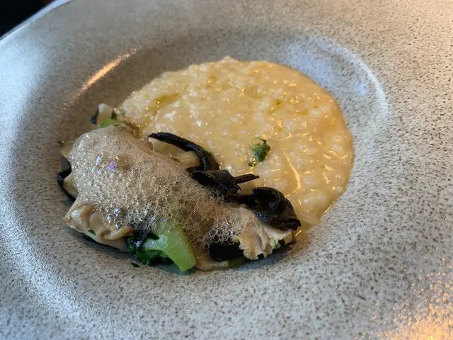 Mushrooms, broccoli risotto