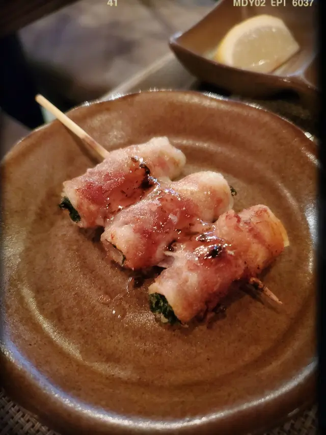 豚肉紫蘇卷（$32）