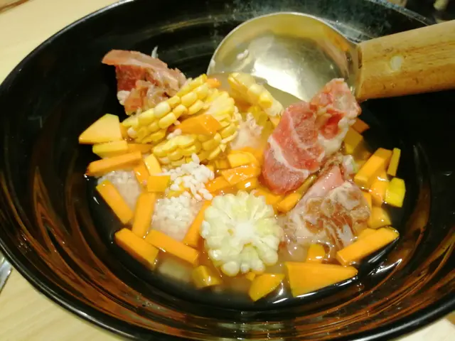 南瓜粒、白米、粟米、排骨