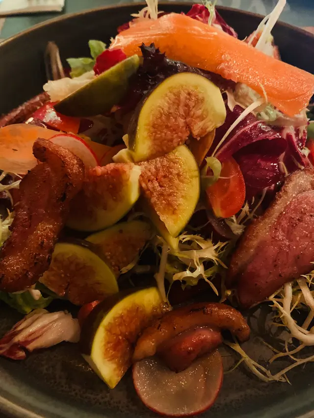 煙鴨胸無花果沙律