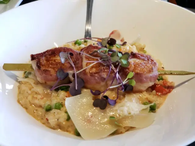 烤美國帶子白汁燴飯