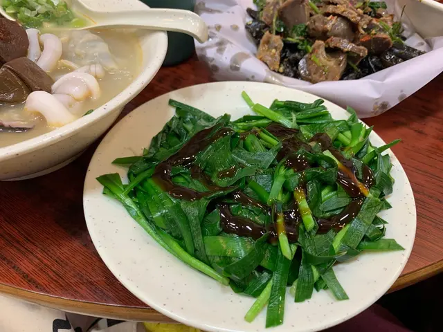 韮菜份量好多,好抵食呀!