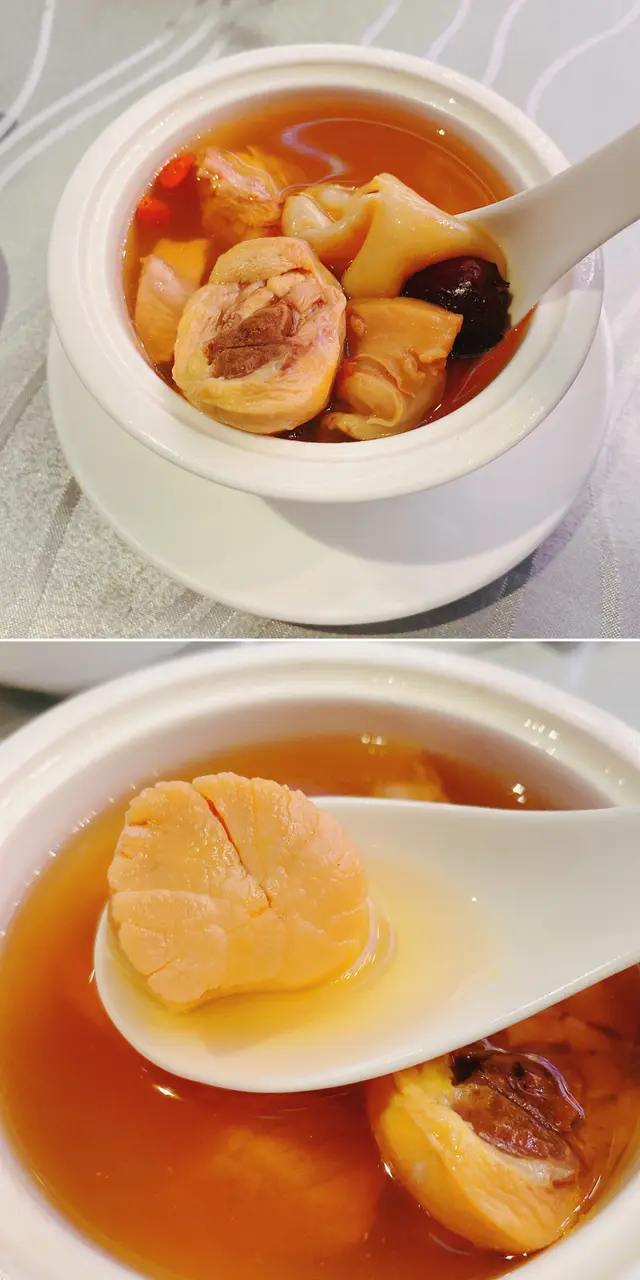 花膠元貝燉螺頭